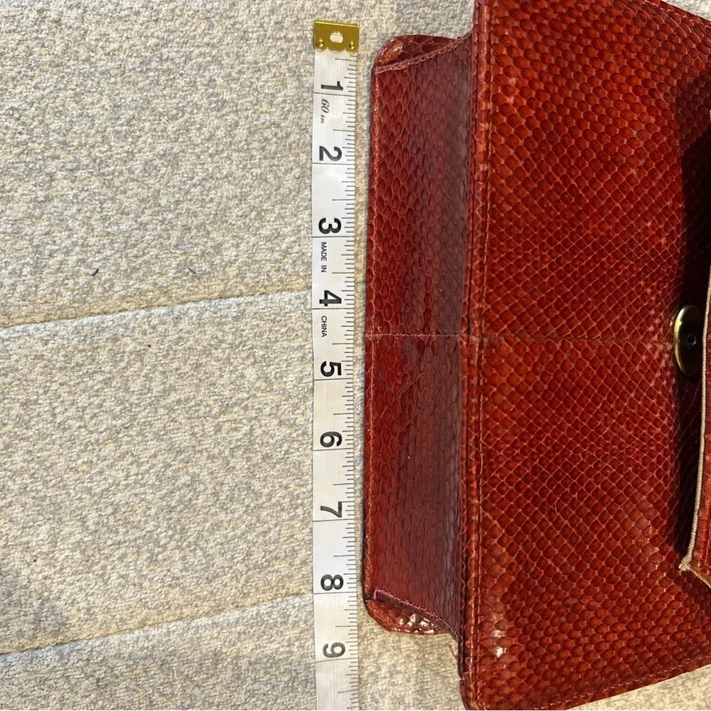 Rare Vintage Red Snakeskin Women's Bag